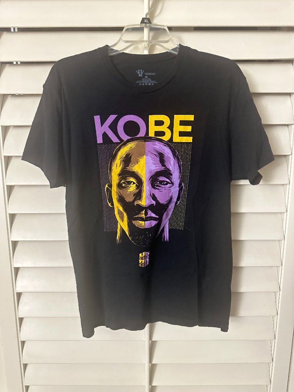 Kobe Bryant Original Merch Graphic Tee KB20 Cotton Black T Shirt Mens Size M